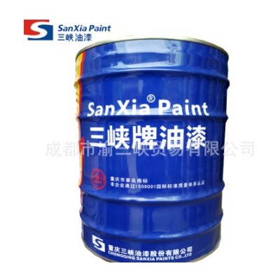 重庆总厂三峡油漆CH0402铁红醇酸底漆25kg工业防锈底漆