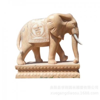 厂家供应 青石大象一对 户外门口石雕大象 汉白玉石象庭院摆件